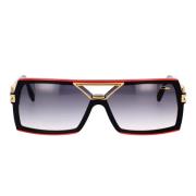 Vintage Rechthoekige Zonnebril met Titanium Details Cazal , Black , He...