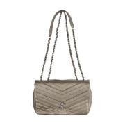 Leather chanel-bags Chanel , Gray , Dames