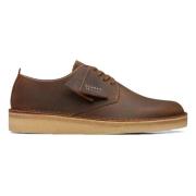 Moderne Bijenwas Leren Sleehak Schoenen Clarks , Beige , Heren