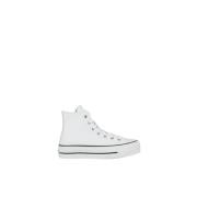 Platform Leren Hoge Top Sneaker Converse , White , Dames