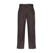 Dbx1 Donkerbruine Dubbele Knie Rec Broek Dickies , Brown , Heren