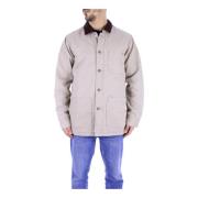 Logo Front Button Coat Dickies , Green , Heren