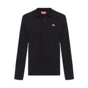 Poloshirt Diesel , Black , Heren