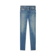 Punk-Rock Slim-Fit Jeans Diesel , Blue , Heren