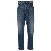Slim-Fit Elegante en Comfortabele Jeans Diesel , Blue , Heren