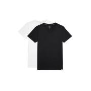 Slim Fit Naadloos Katoenen T-shirt Set Diesel , Black , Heren