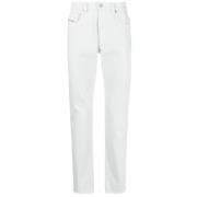 Elegante en Comfortabele Straight Jeans Diesel , White , Heren