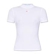 Geribbelde top T-Mokky-Microdiv Diesel , White , Dames