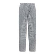 P-Leo Grijze Sweatpants Diesel , Gray , Heren