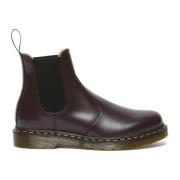 Chelsea Burgundy Smooth Laarzen Dr. Martens , Red , Dames