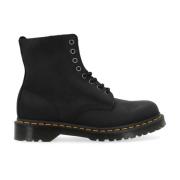 Pascal Zwart Gewaxt Fulgrain Laarzen Dr. Martens , Black , Heren