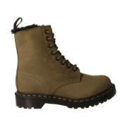 Serena Olijfgroene Dameslaars Dr. Martens , Green , Dames