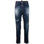 Slim-fit Denim Jeans voor Heren Dsquared2 , Blue , Heren