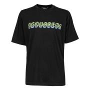 Klassiek Logo Heren T-Shirt Dsquared2 , Black , Heren