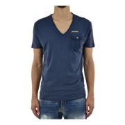 Blauw Logo T-Shirt voor Heren Dsquared2 , Blue , Heren