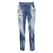 Jeansbroek met katoen en elastan Dsquared2 , Blue , Heren