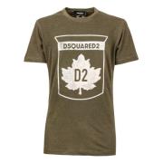 Heren Dsquared2 T-Shirt - Art. S74Gd0866S22146 Dsquared2 , Green , Her...