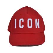 Icon Baseball Cap Dsquared2 , Red , Heren