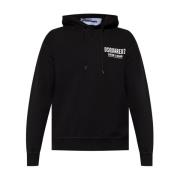 Zwarte Logo Sweatshirt Dsquared2 , Black , Heren