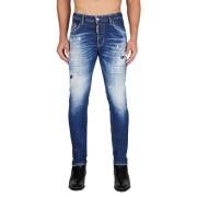 Skater Slim-fit Jeans - Azul, 44 Dsquared2 , Blue , Heren