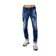 Cool Guy Patch Slim-Fit Denim Jeans Dsquared2 , Blue , Heren