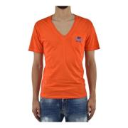 Oranje Heren Grafisch Print T-Shirt Mod.S71GD0123S21600186 Dsquared2 ,...