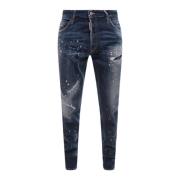 Distressed Slim-fit Jeans Dsquared2 , Blue , Heren