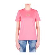 Roze Logo T-Shirt voor Vrouwen Dsquared2 , Pink , Dames