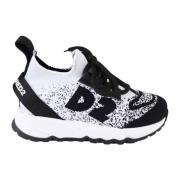 Wit/Zwarte Sneakers Dsquared2 , White , Dames