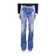 Blauwe Slim Fit Dames Jeans Ss22 Dsquared2 , Blue , Dames