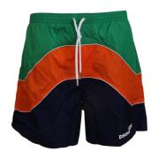 Multicolor Logo Print Heren Zwemshort Dsquared2 , Multicolor , Heren