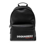 Rugzak met logo Dsquared2 , Black , Heren