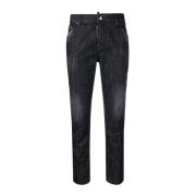 Stijlvolle Comfortabele Skinny Jeans Dsquared2 , Black , Dames