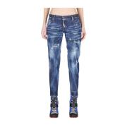 Stoere Jennifer Skinny Jeans Dsquared2 , Blue , Dames