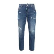 Cool Girl Croppen Slim-fit Jeans Dsquared2 , Blue , Dames