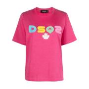 T-Shirts, Stijlvolle Collectie Dsquared2 , Pink , Dames
