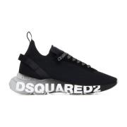 Zwarte Sneakers voor Heren Dsquared2 , Black , Heren
