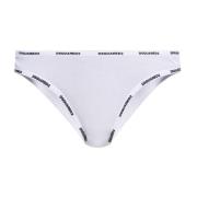 Boxershorts met logo Dsquared2 , White , Dames