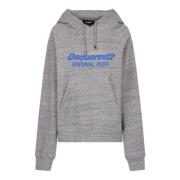 Comfortabele en stijlvolle hoodie Dsquared2 , Gray , Dames