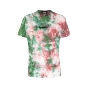 Multicolor T-shirt met korte mouwen Dsquared2 , Green , Heren