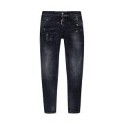 Vintage Grijze Jennifer Jeans Dsquared2 , Black , Heren