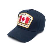 Canadese Vlag Baseballpet, Marineblauw Dsquared2 , Blue , Heren