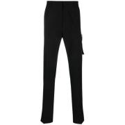 Katoenen Stretch Cigarette Broek Dsquared2 , Black , Heren