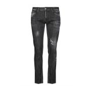Slim Fit Jeans voor Heren Dsquared2 , Black , Heren