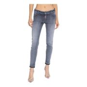 Tejano Sra. Skinny Denim Jeans Dsquared2 , Gray , Dames