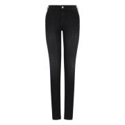 Eigentijdse high-waisted skinny jeans Emporio Armani , Black , Dames