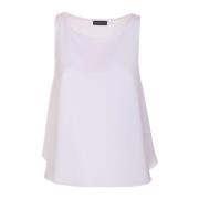 Stijlvolle en Comfortabele Mouwloze Tops Emporio Armani , White , Dame...