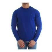 Ronde hals gebreide trui Emporio Armani , Blue , Heren