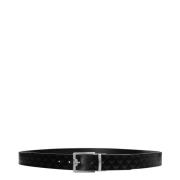 Elegante Leren Riem - Omkeerbaar Ontwerp Emporio Armani , Black , Here...