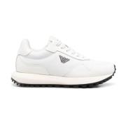 Witte Panelled Low-Top Sneakers Emporio Armani , White , Heren